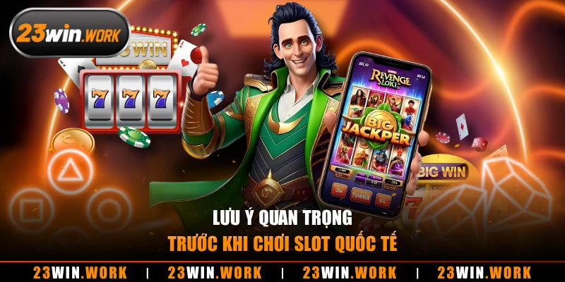 Lưu ý quan trọng trước khi chơi slot quốc tế