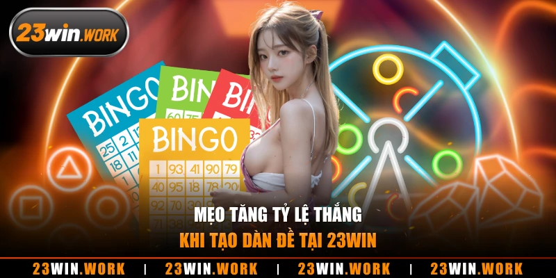 Mẹo tăng tỷ lệ thắng khi tạo dàn đề tại 23WIN